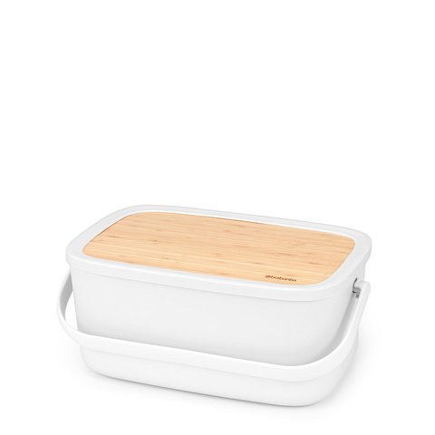 Brabantia Nic Bread Bin Light Grey