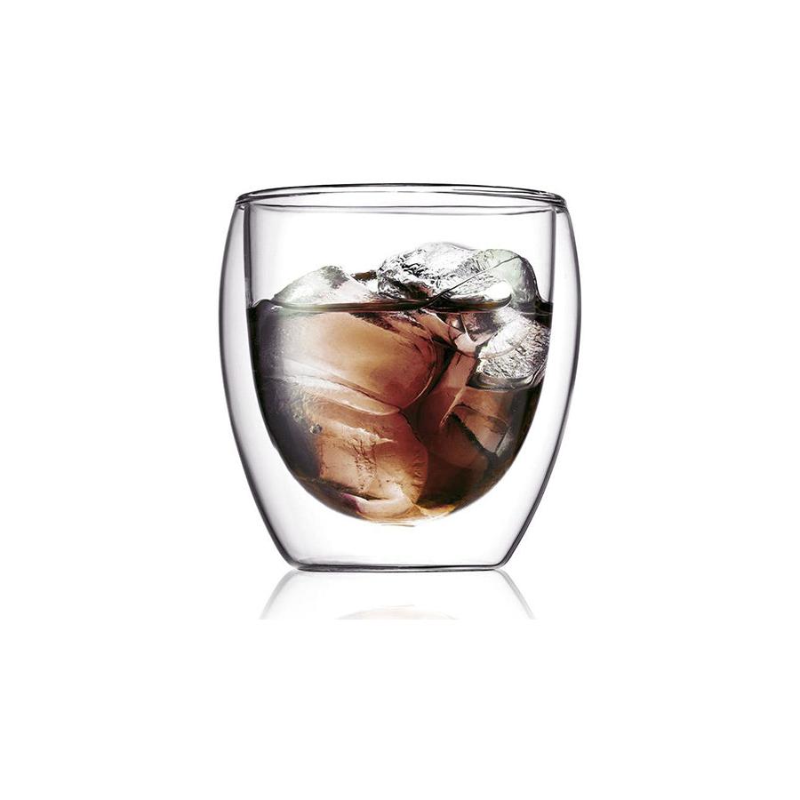 Bodum Pavina 250ml Double Wall Glasses (Set of 6) Transparent Transparent