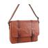 Pierre Cardin Mateo Italian Leather 15" Laptop Bag Cognac