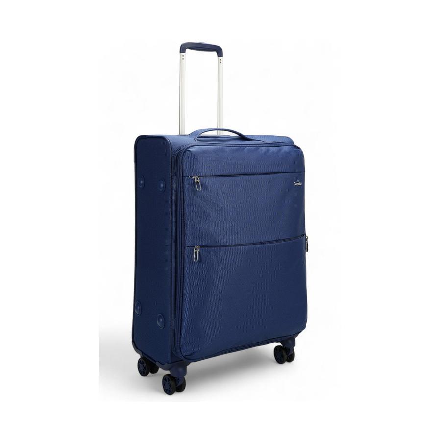 Caselite Ultra 69cm Softside Checked Suitcase & Laptop Bag Set Navy Navy