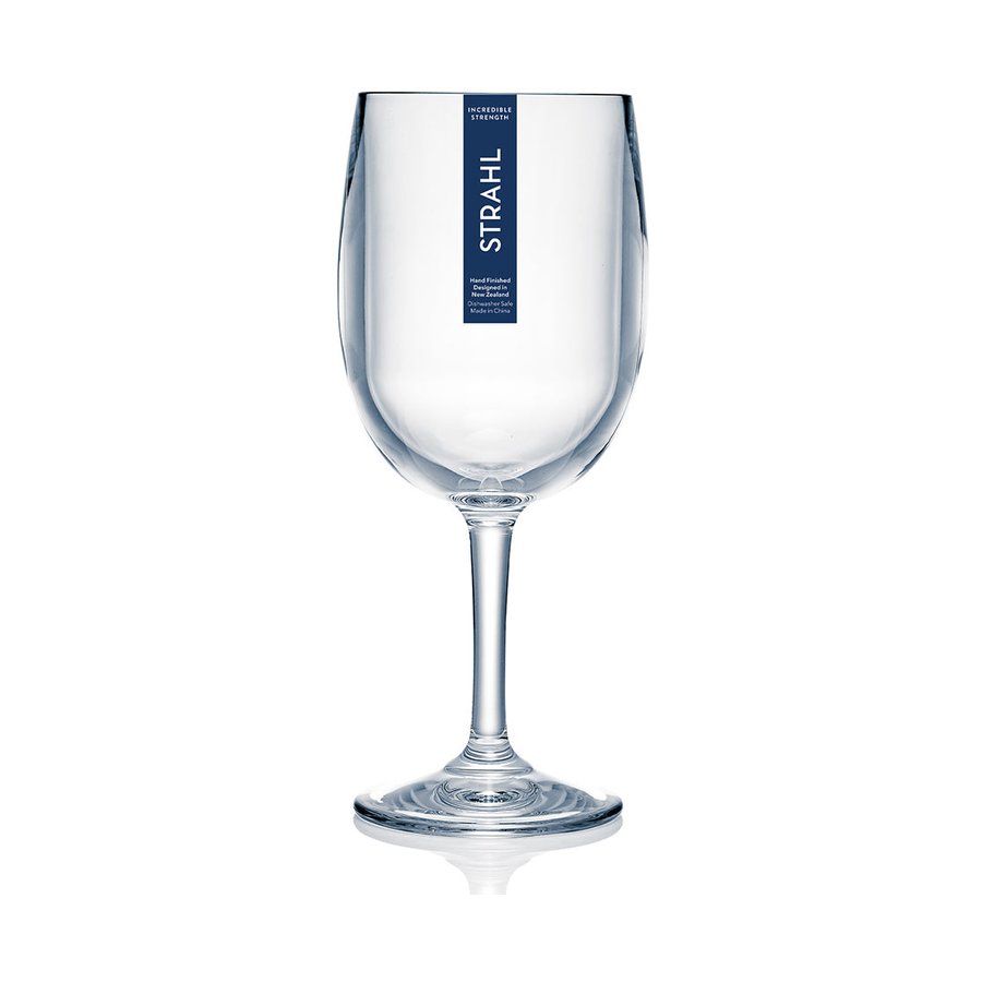 Strahl Design+ 384ml Plastic Wine Glass Set of 4 Clear Clear