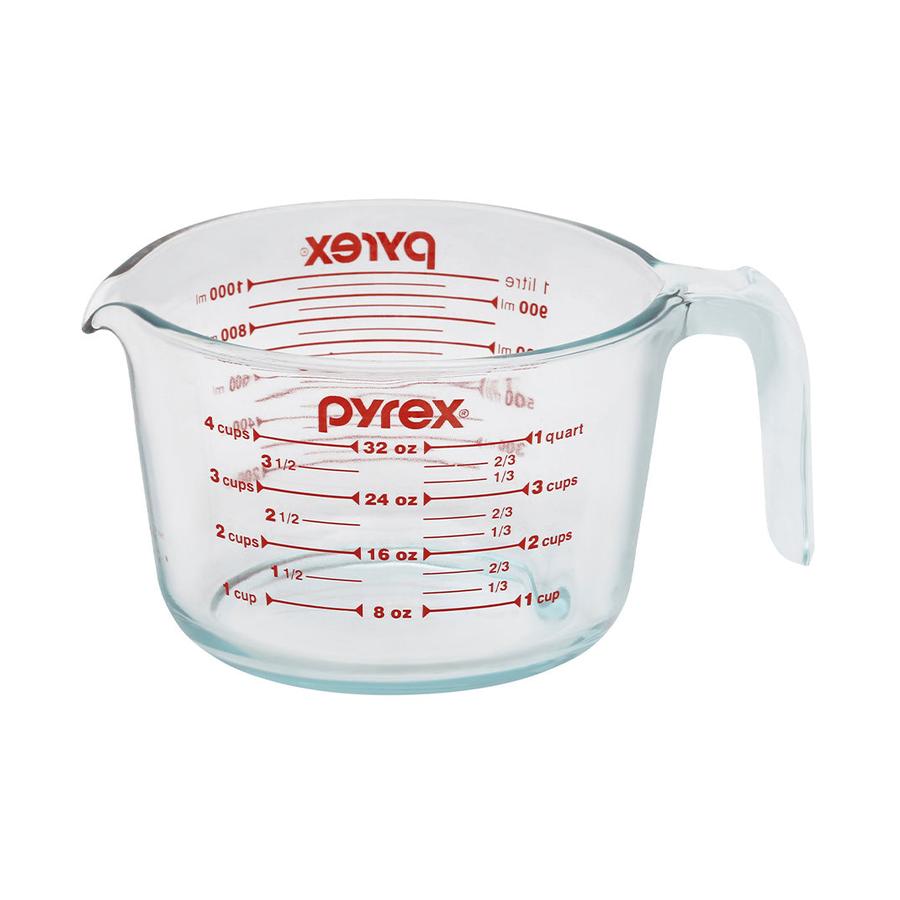Pyrex 4 Cup (1L) Glass Measuring Jug Clear Clear