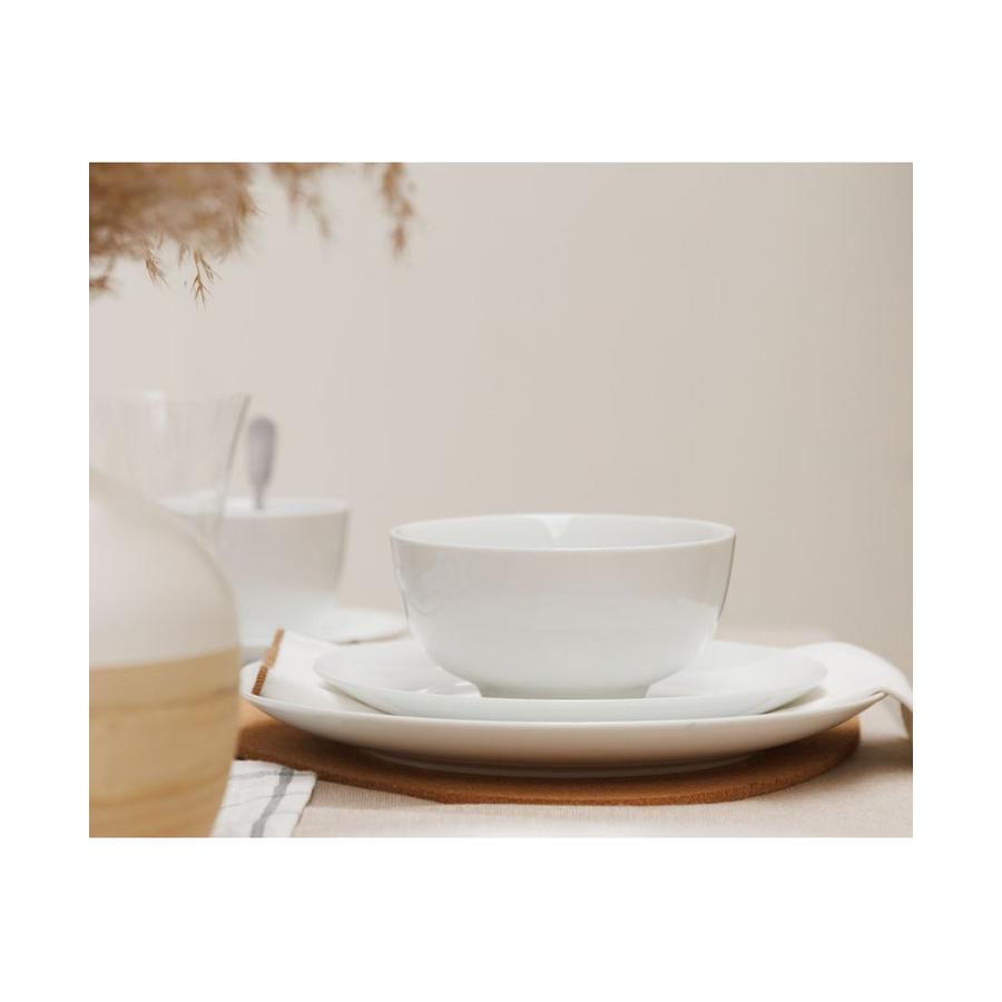 Mikasa Chalk 14cm Porcelain Cereal Bowls (Set of 4) White White