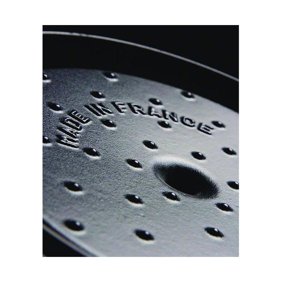Staub 24cm (3.8L) Round Cocotte Black Black