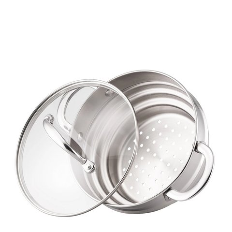 Raco Steel Essentials 16/18/20cm Universal Steamer with Lid Stainless Steel