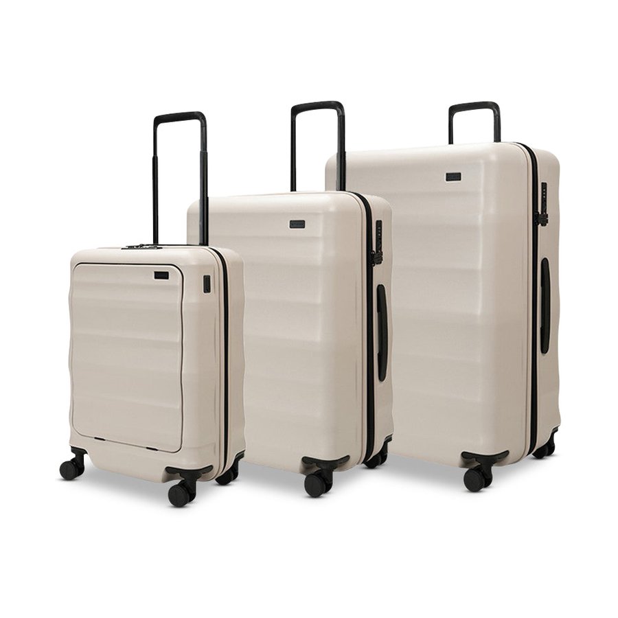 Explorer Luna-Air 55cm Front Access, 63cm & 74cm Hardside Luggage Set Oat Oat
