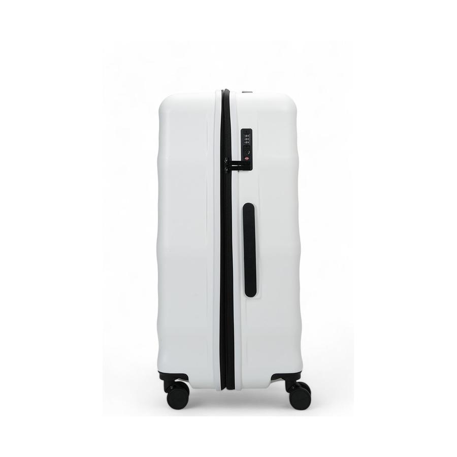 Explorer Luna-Air 55cm Front Access & 74cm Hardside Luggage Set White White