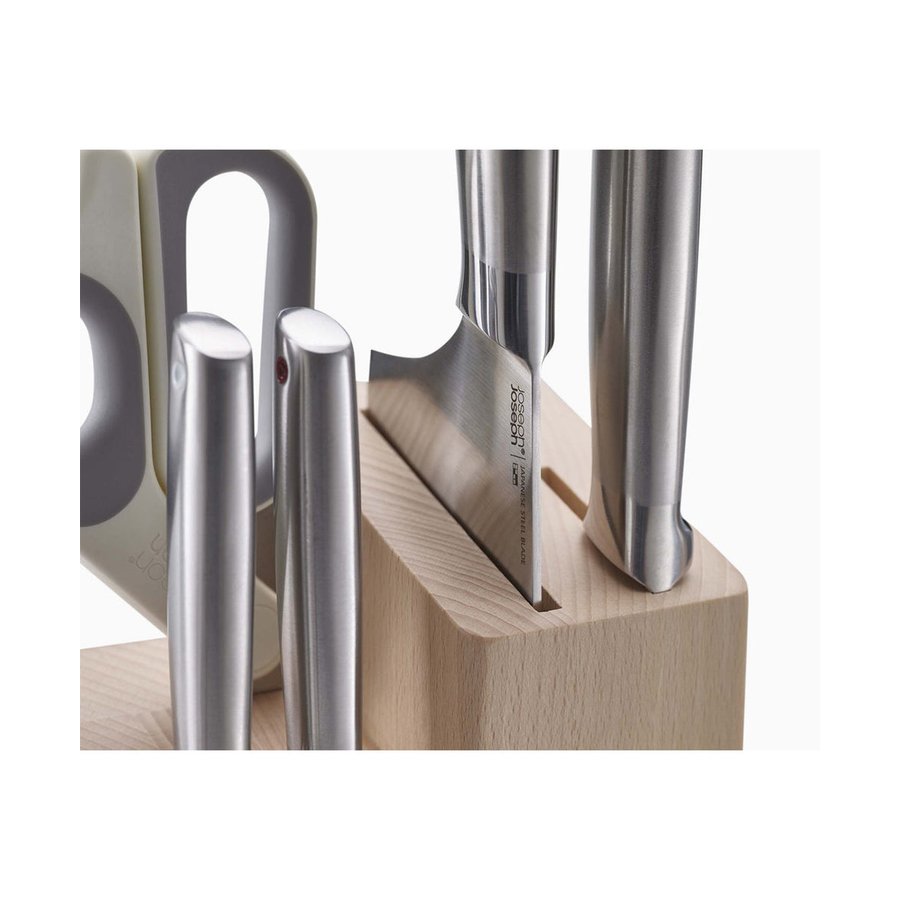 Joseph Joseph Elevate Fusion 5-Piece Knife & Scissor Set Beech Beech