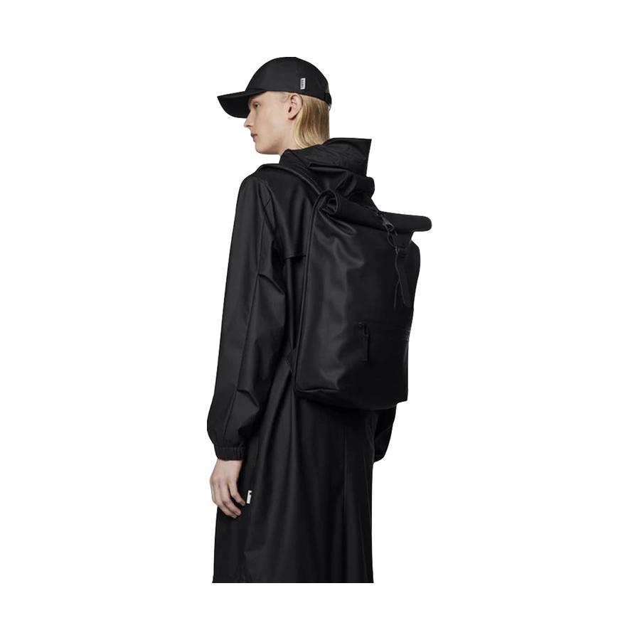 Rains Rolltop Rucksack Black Black