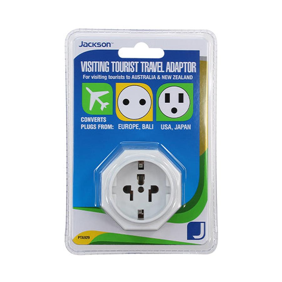 Jackson Europe & USA to NZ Power Adapter White White