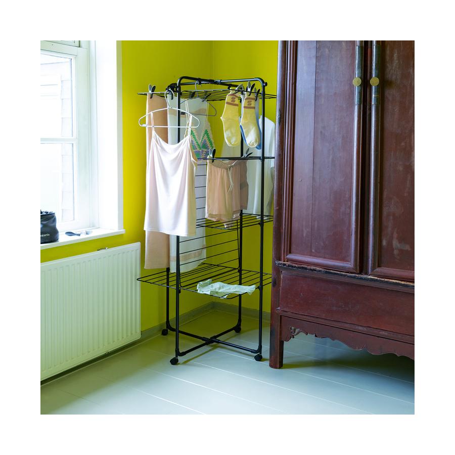 Brabantia Hangon Tower Drying Rack 30m Matte Black Matte Black