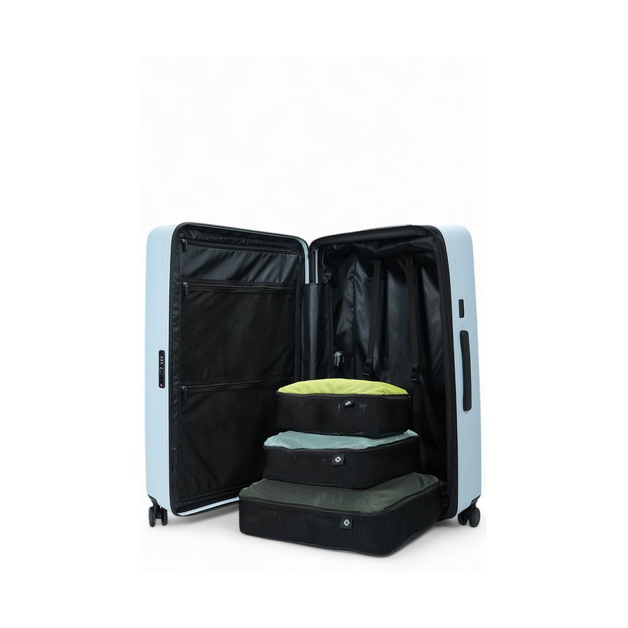 Samsonite Restackd 81cm Hardside Checked Suitcase Glacier Glacier