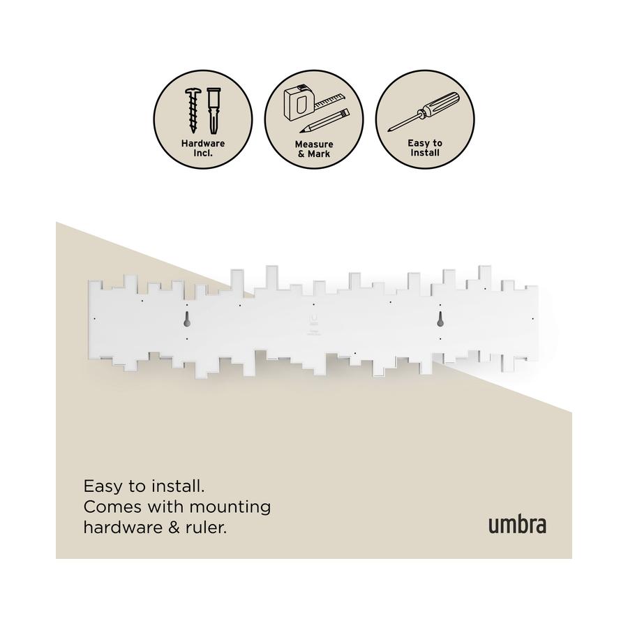Umbra Sticks 8 Wall Hooks White White