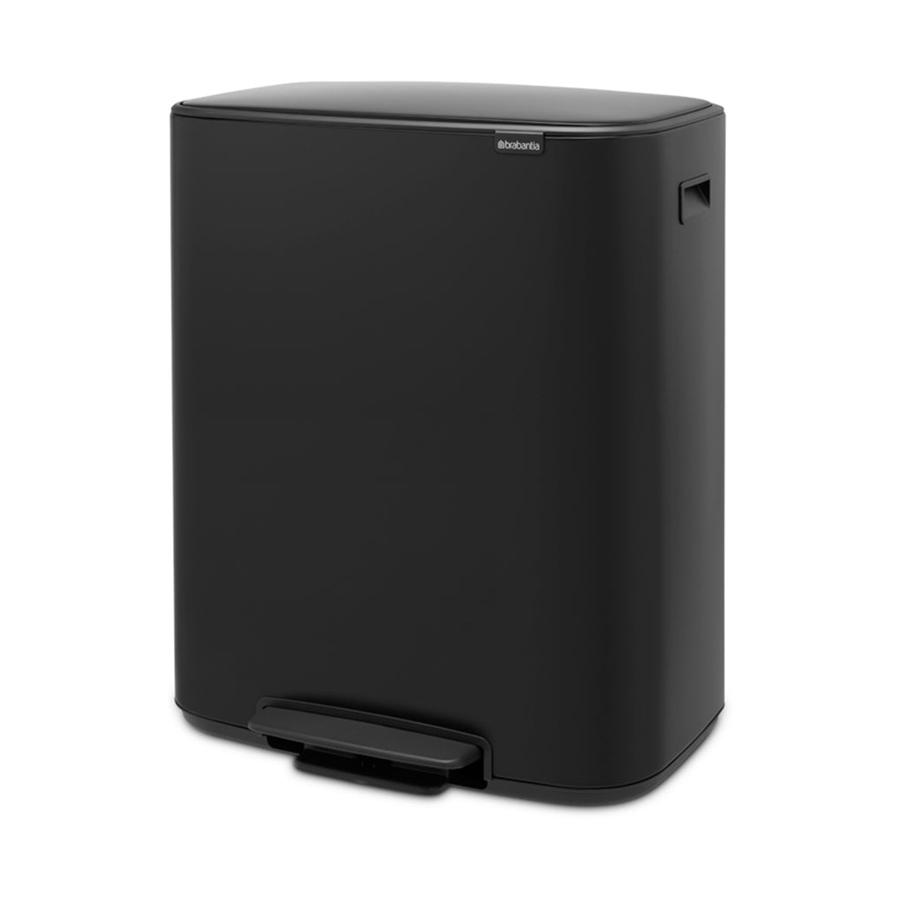 Brabantia Bo Pedal Bin (60L) Matte Black Matte Black