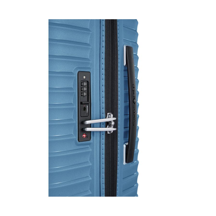 Samsonite Upscape 75cm Hardside Checked Suitcase Ocean Blue Ocean Blue