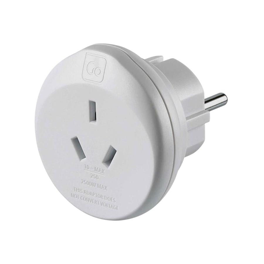 Go Travel Outbound Euro Travel Adapter Multi Coloured Multi Coloured