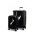Caselite NZ Map/Fern 56cm & 77cm Hardside Luggage Set Black