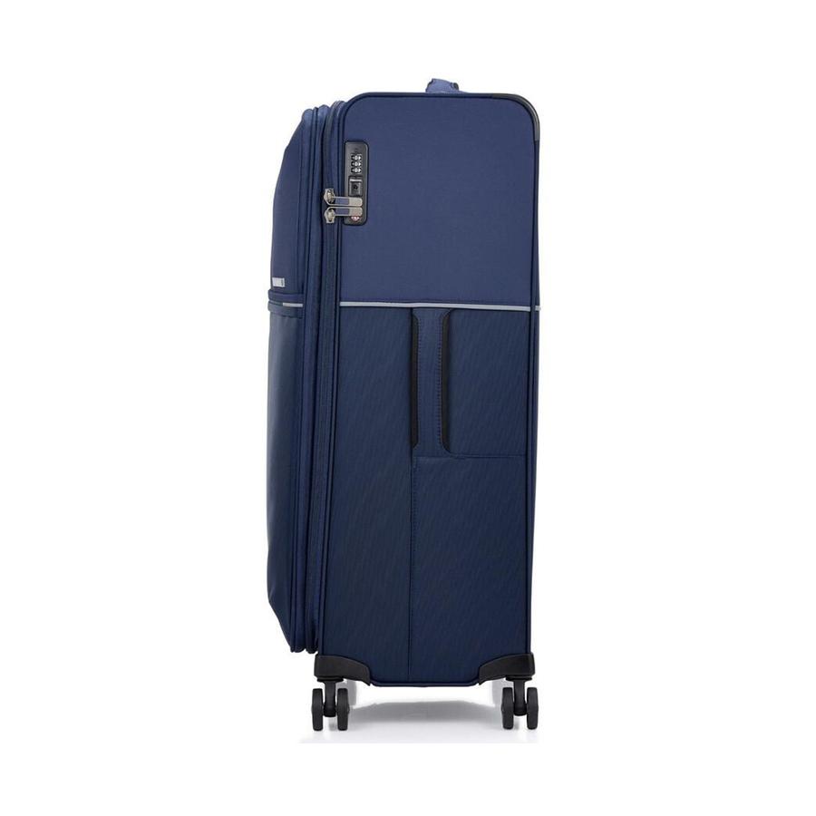 Samsonite 73H 78cm Softside Checked Suitcase Navy Navy