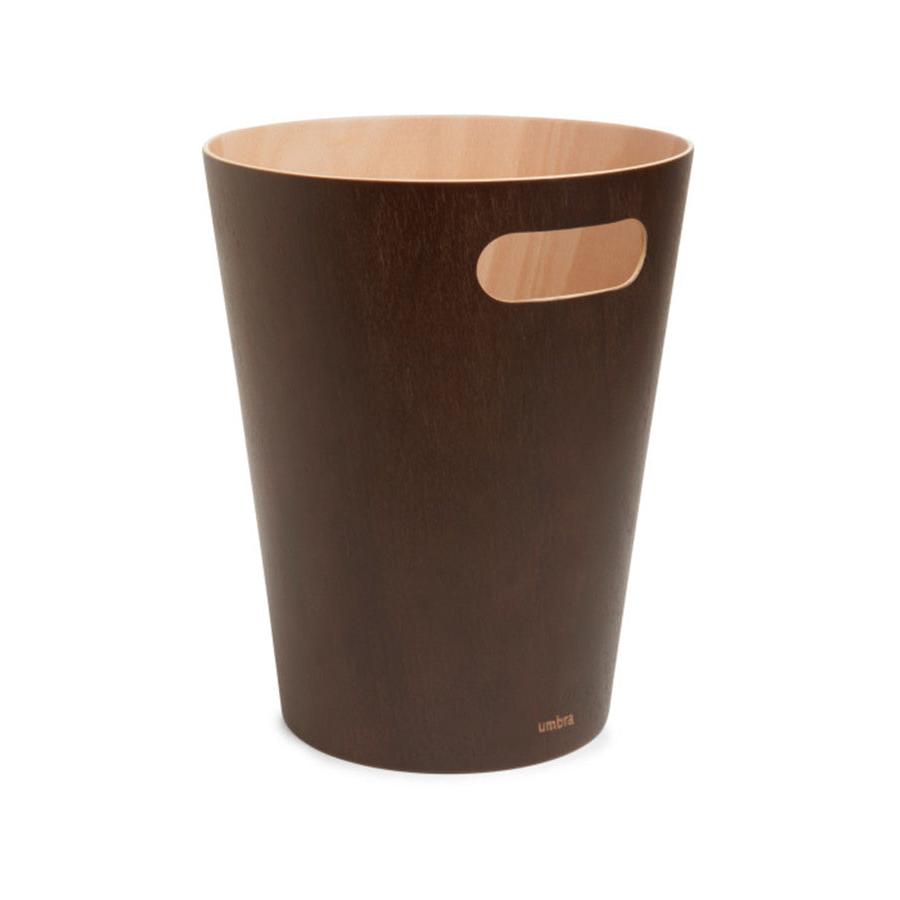 Umbra Woodrow Trash Can (7.5L) Espresso Espresso