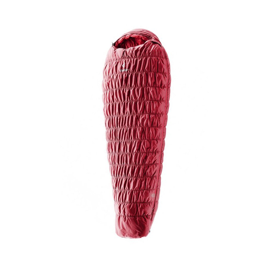 Deuter Exosphere -6° Left Zip Sleeping Bag Cranberry Fire Cranberry Fire