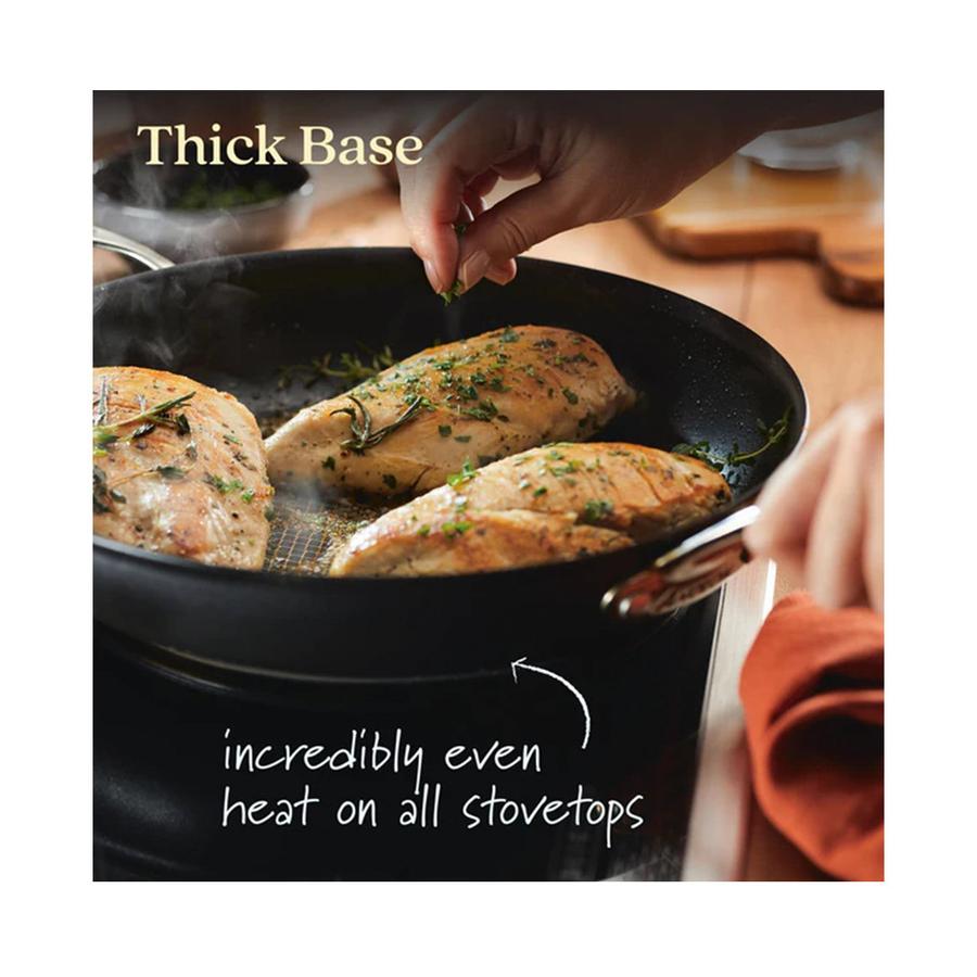 Anolon SearTech 10 Piece Cookware Set Black Black