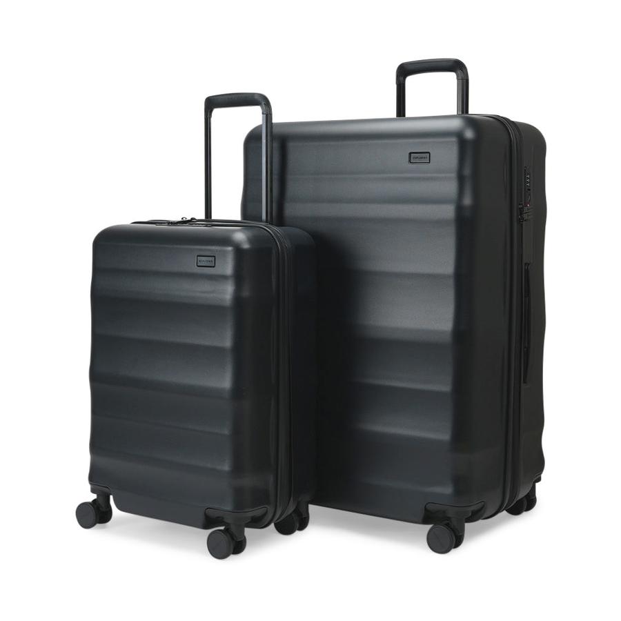 Explorer Luna-Air 55cm & 74cm Hardside Luggage Set Black Black