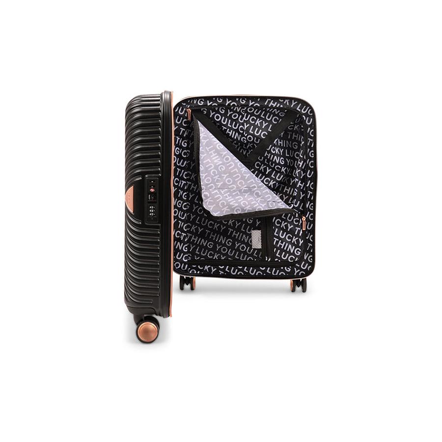 Saben Going Places 55cm Carry-On Hardside Suitcase Black Black