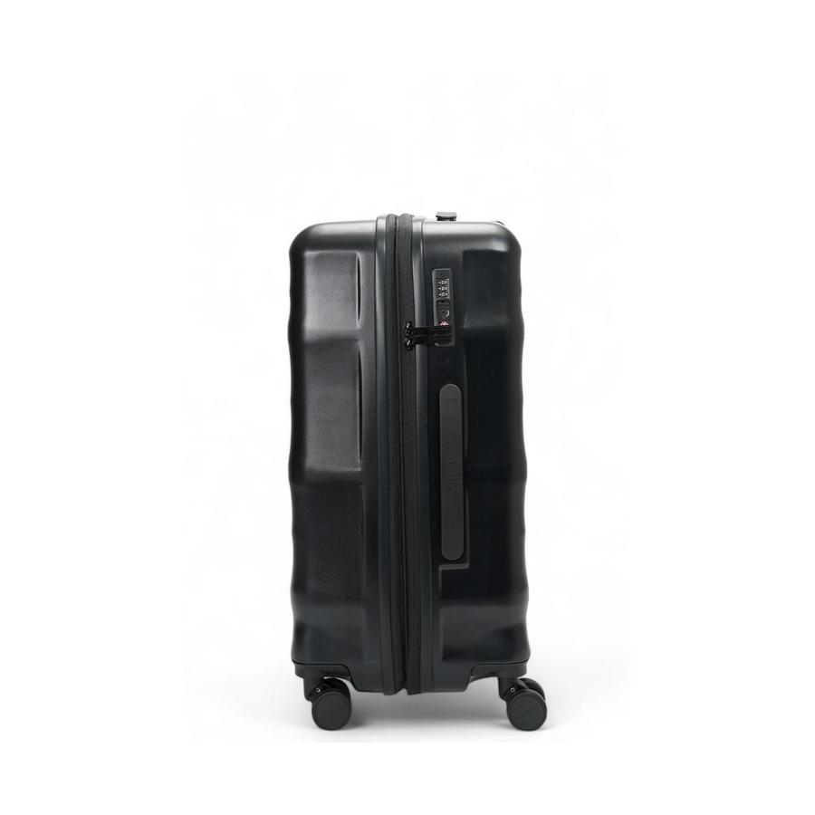 Explorer Luna-Air 63cm Hardside Checked Suitcase Black Black
