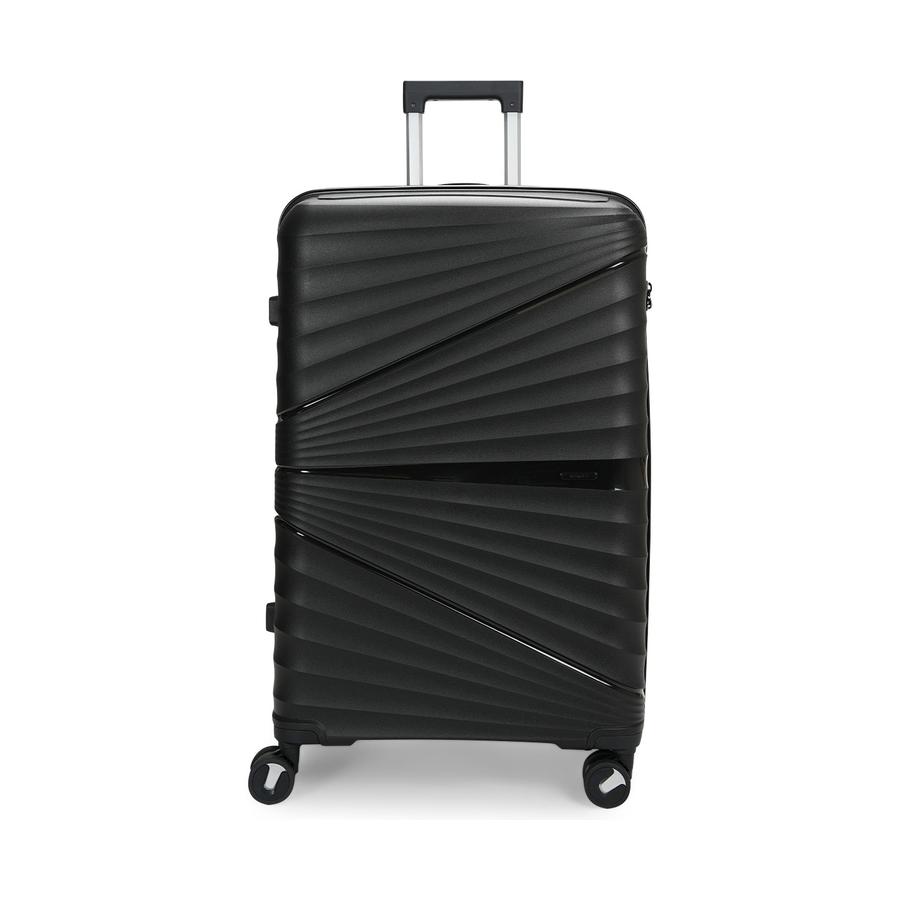 Nomad Aspire 75cm Hardside Checked Suitcase Black Black