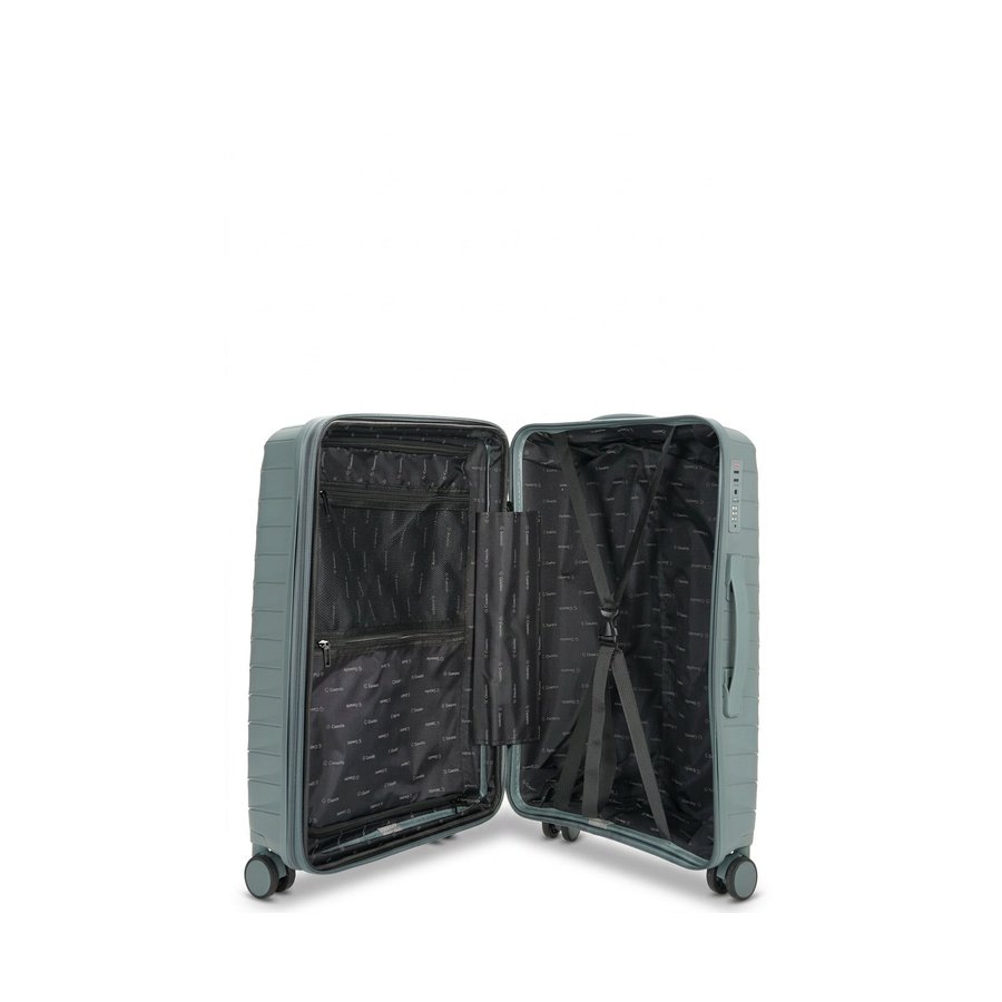 Caselite Expedition 56cm & 65cm Hardside Luggage Set Grey Green Grey Green