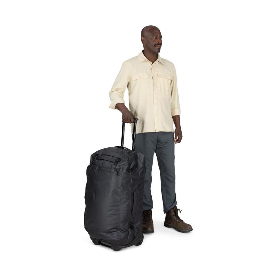 Osprey Transporter Wheeled Duffle 90L Raven Black Raven Black