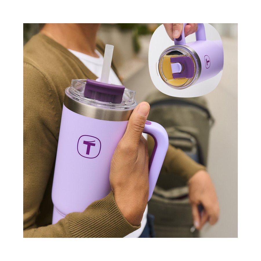 Tupperware Big T Thermal Straw Tumbler 1.1L Sorbet Sorbet