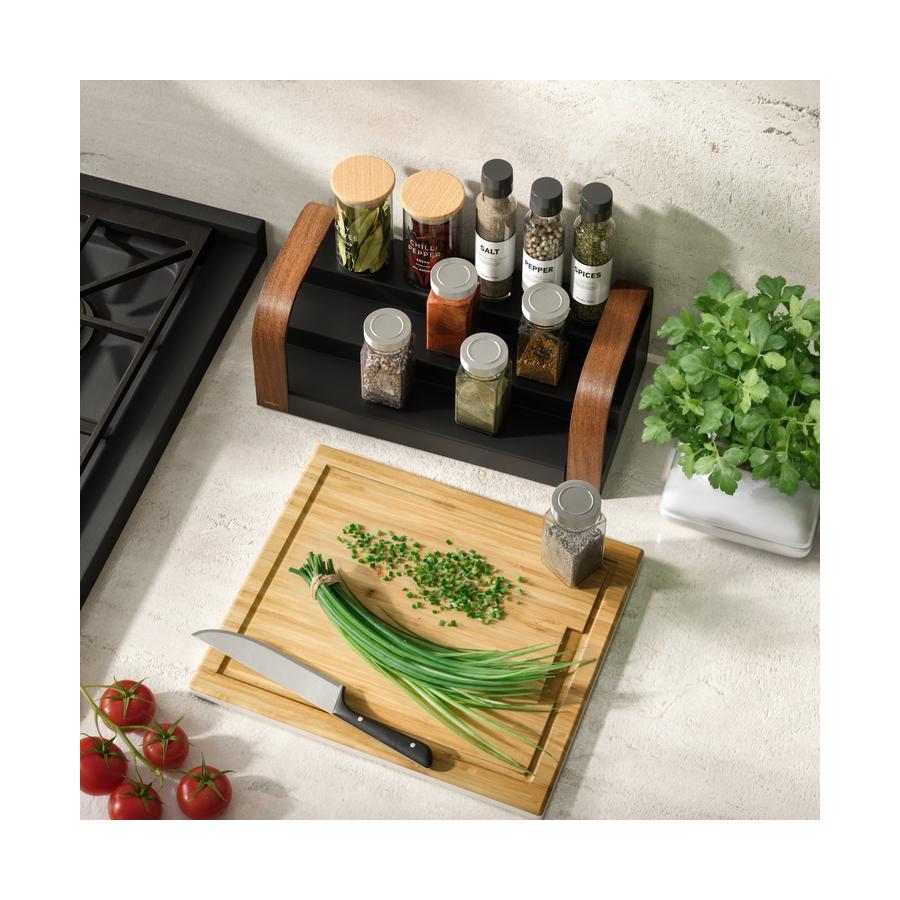 Umbra Bellwood 3-Tier Spice Shelf Black/Walnut Black/Walnut