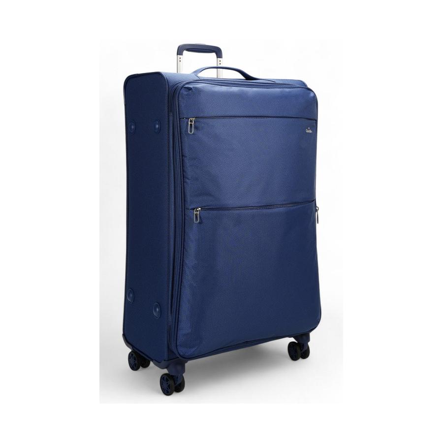 Caselite Ultra 80cm Softside Checked Suitcase Navy Navy