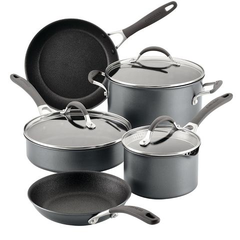 Circulon ScratchDefense A1 8 Piece Cookware Set Black