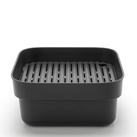 Brabantia Washing Up Bowl with Drying Tray Dark Grey