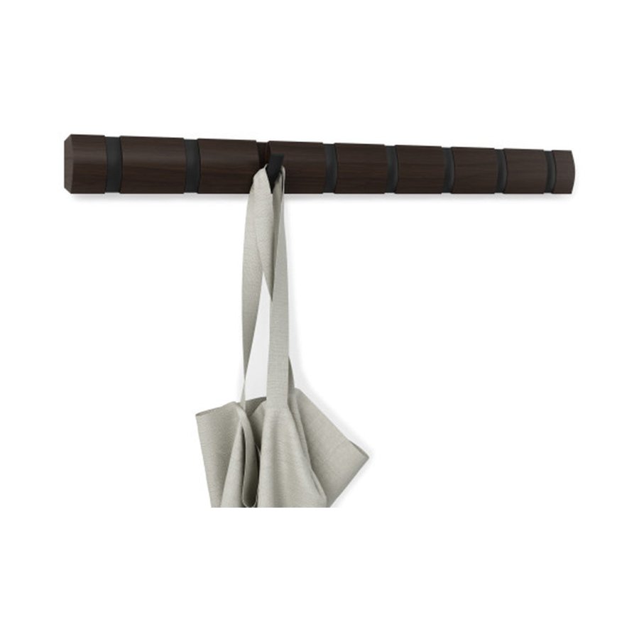 Umbra Flip 8 Wall Mounted Hook Black/Walnut Black/Walnut