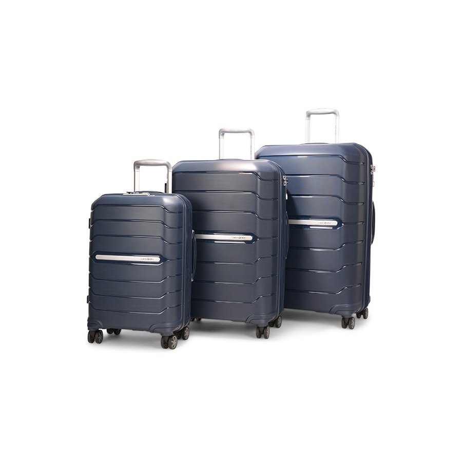 Samsonite Oc2lite 55cm, 68cm & 75cm Hardside Luggage Set Navy Navy