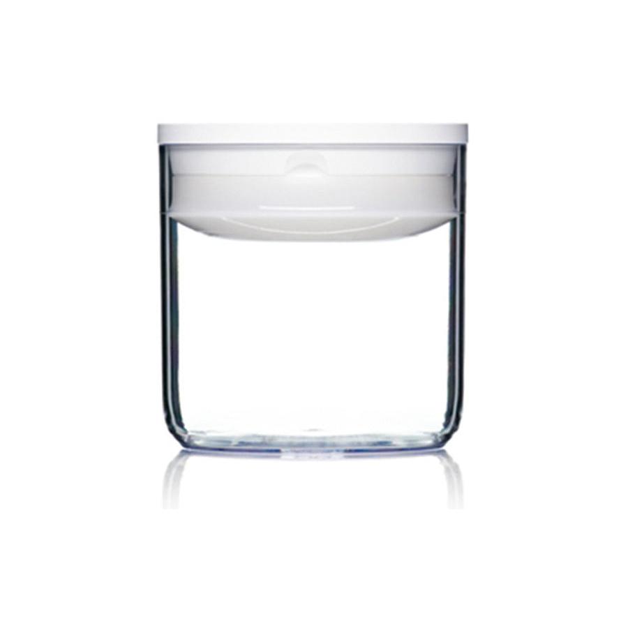 ClickClack Pantry Round 0.6L Storage Container White White