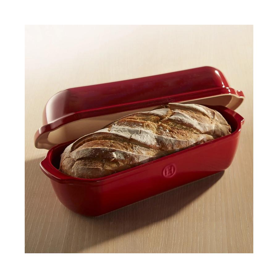 Emile Henry Large Bread Loaf Baker Burgundy Burgundy