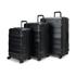 Explorer Luna-Air 55cm Front Access, 63cm & 74cm Hardside Luggage Set Black