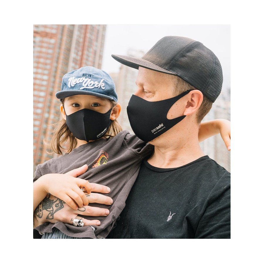 Pacsafe Protective & Reusable ViralOff Face Mask Black Large