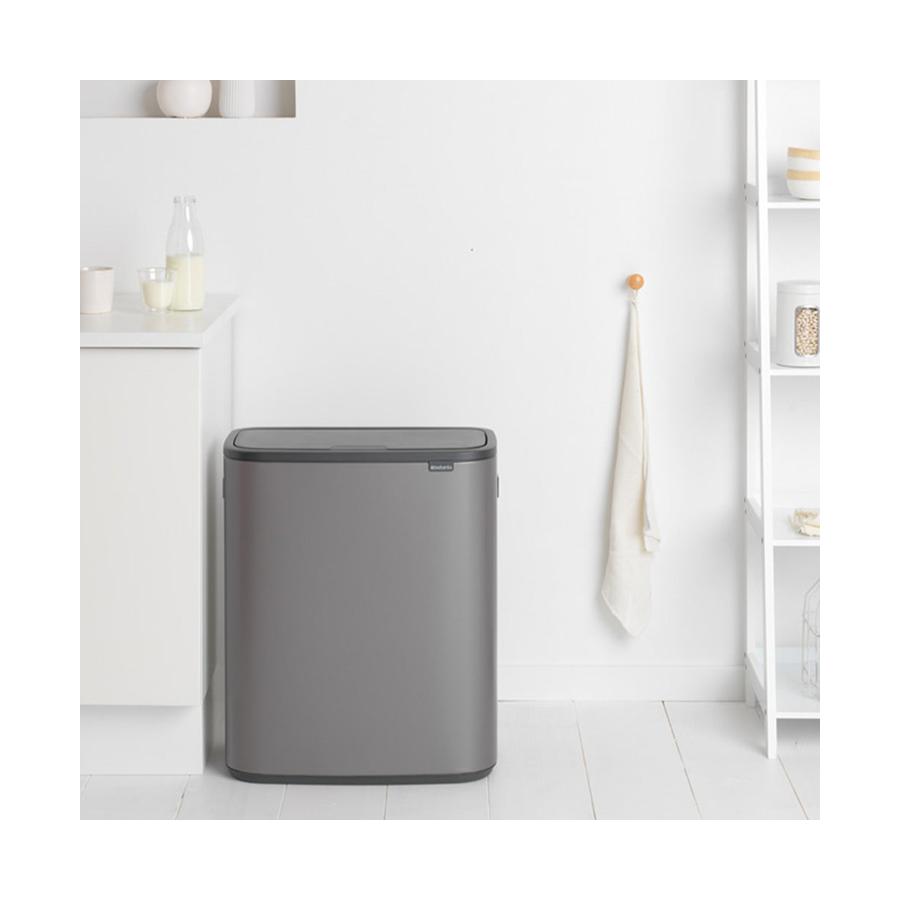 Brabantia Bo Touch Bin (60L) Platinum Platinum