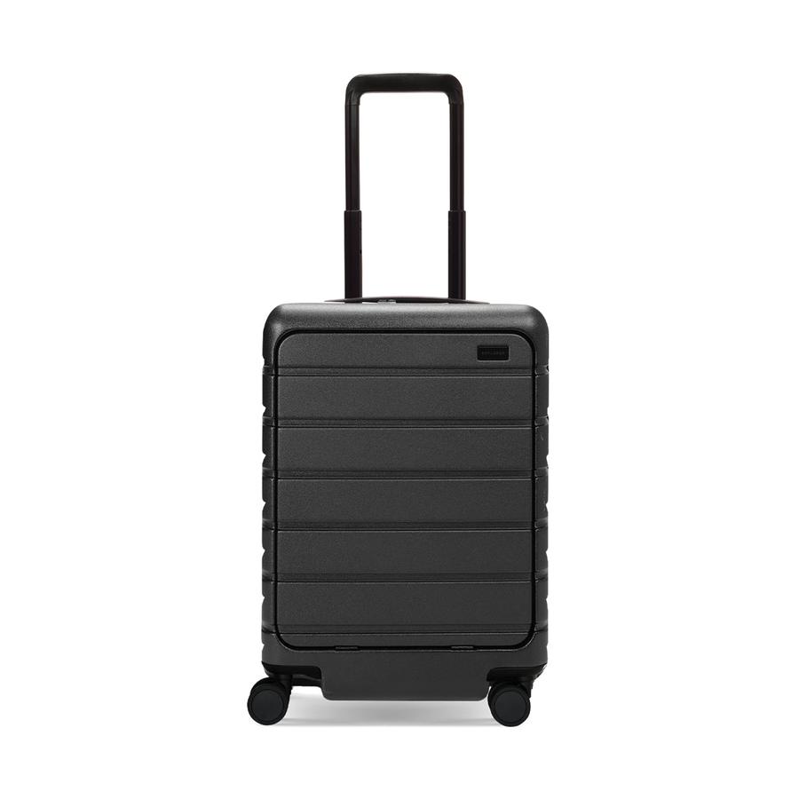 Explorer Arlo Pro 52cm Front Access Hardside Carry-On Suitcase Black Black