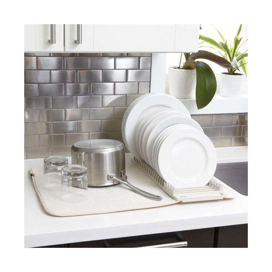 Umbra UDry Dish Drying Mat Linen Linen