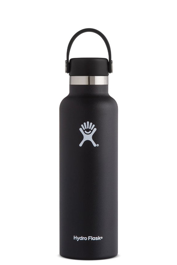 Hydro Flask 21oz (621ml) Standard Mouth Drink Bottle Black