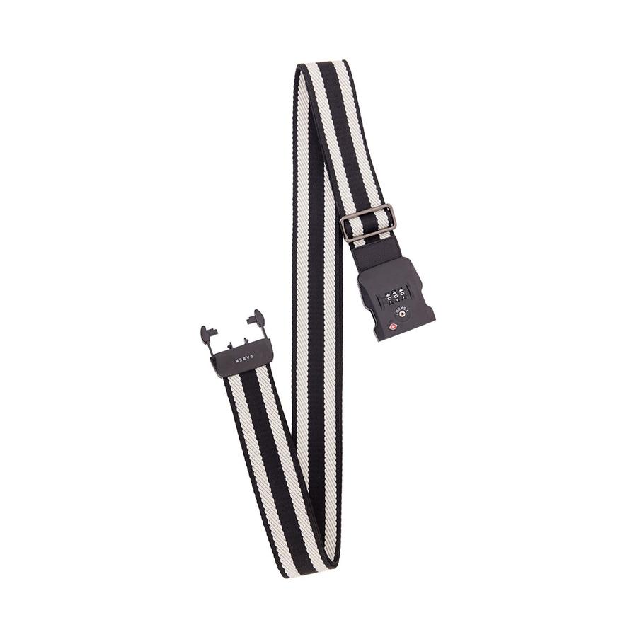 Saben London Luggage Strap Black Stripe Black Stripe