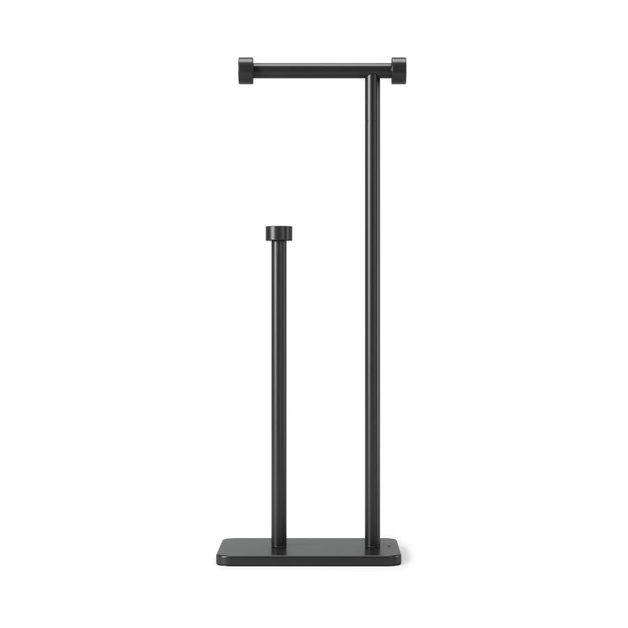 Umbra Cappa Toilet Paper Holder & Reserve Black Black