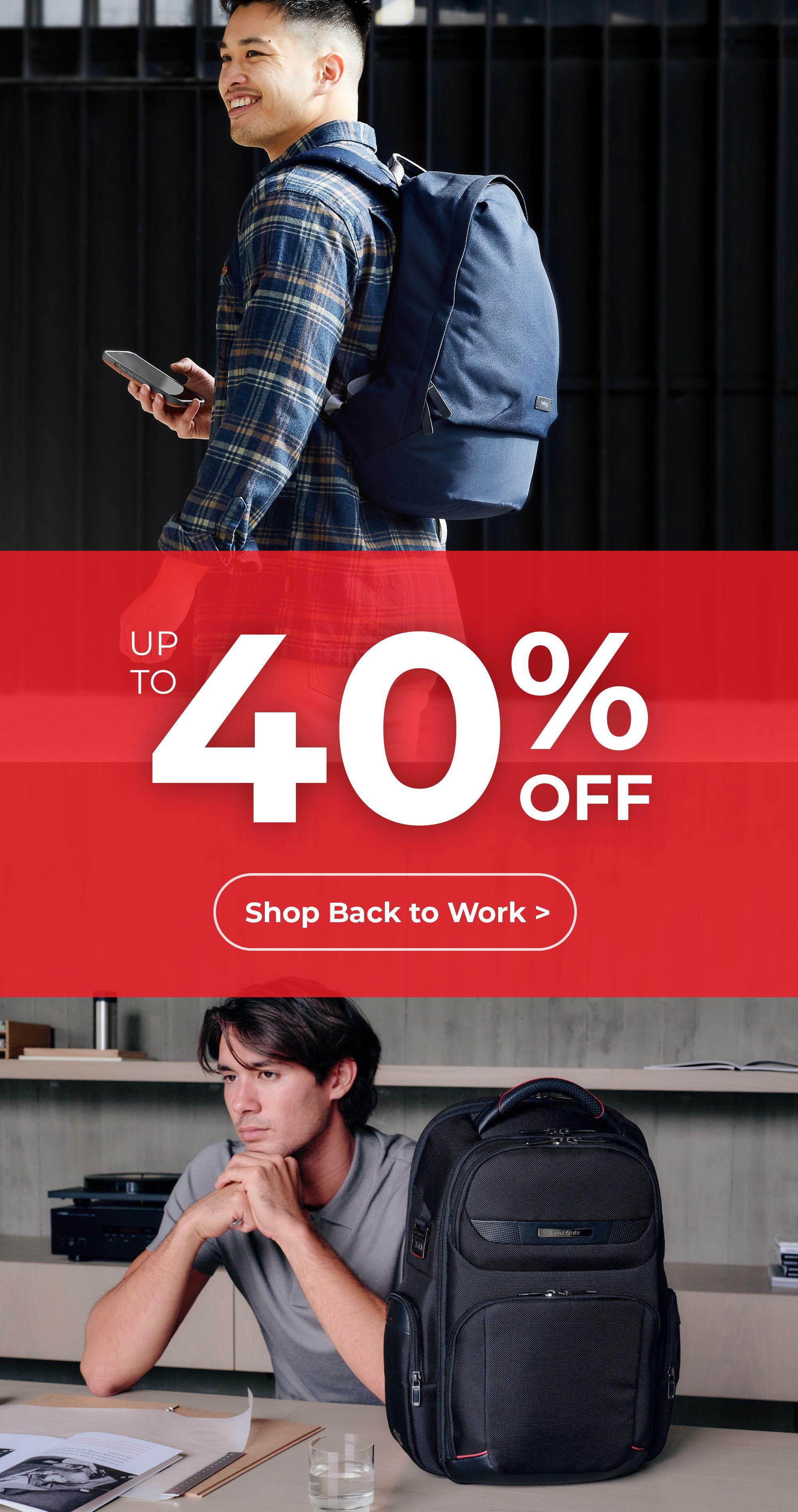 Up to 40% off Back to Work