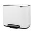 Brabantia Bo Pedal Bin (3 x 11L) White